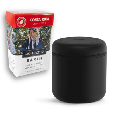 Pack Tarro hermético + 2 paquetes de café