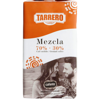 Café Tarrero vacío suave 70/30 molido - 250g | Cafento Shop
