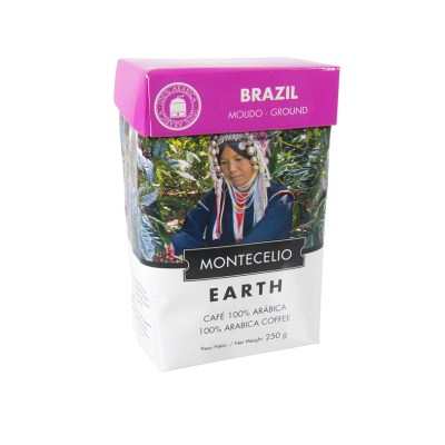 Café Montecelio earth de Brasil molido - 250g | Cafento Shop