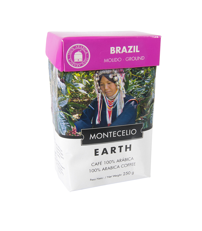 Café Montecelio earth de Brasil molido - 250g | Cafento Shop