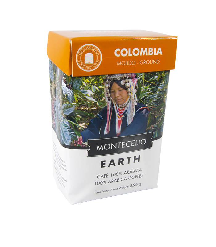 Café Montecelio earth de Colombia molido - 250g | Cafento Shop