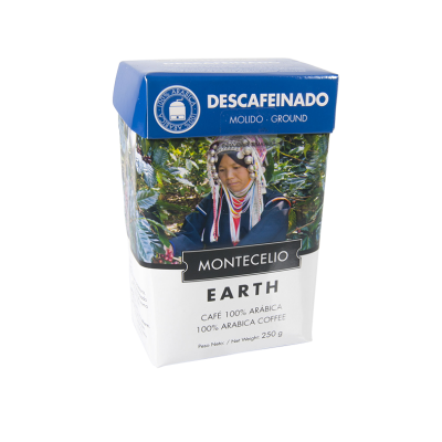 Café Montecelio earth descafeinado molido - 250g | Cafento Shop