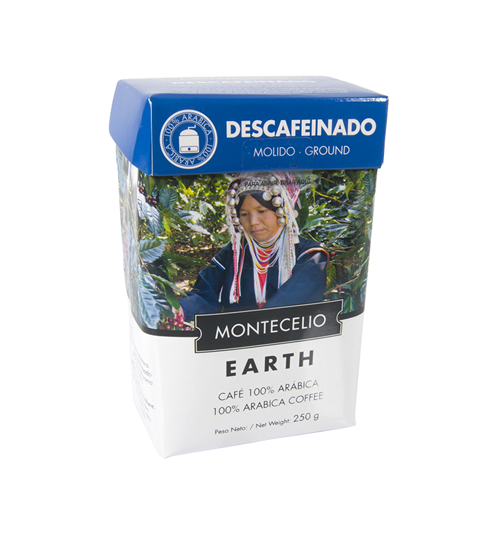 Café Montecelio earth descafeinado molido - 250g | Cafento Shop