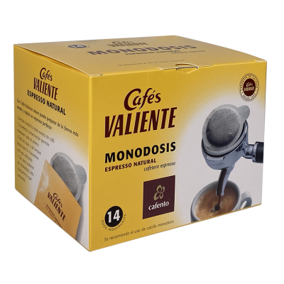 Monodosis café natural Valiente - 14 unidades | Cafento Shop