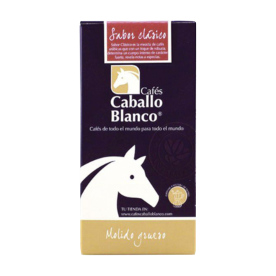Café Caballo Blanco grueso sabor clásico molido - 250g | Cafento Shop