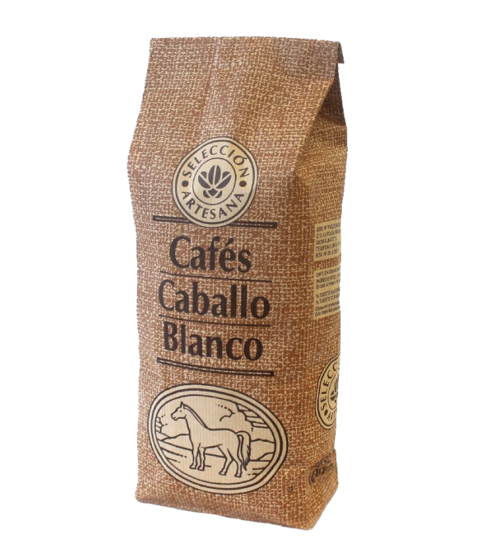 Café Caracolillo en grano - 1 kg - Caballo blanco | Cafento Shop