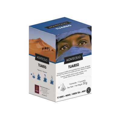 Piramides Montecelio Tuareg - Té verde, menta y hierbabuena en pirámides | Cafento Shop
