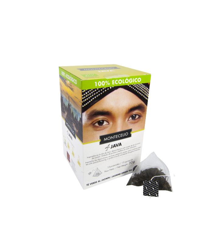 Pirámides Montecelio - Java - Té verde al jazmín ecológico | Cafento Shop