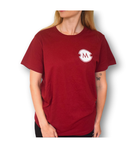 Camiseta roja Coffee World – Merchandising oficial para amantes del café