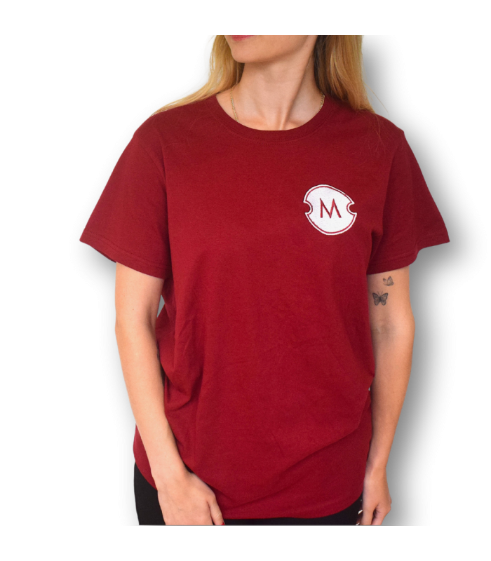 Camiseta roja Coffee World – Merchandising oficial para amantes del café