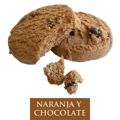 Galletas artesanas de chocolate y naranja. Caja 500gr. | Cafento Shop