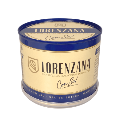 Mantequilla tradicional con sal Lorenzana - 500g | Cafento Shop
