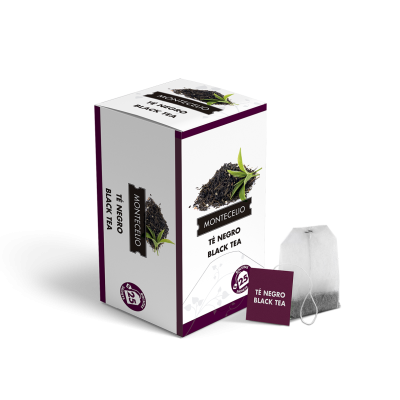 Bolsitas té negro Montecelio - 25 unidades | Cafento Shop