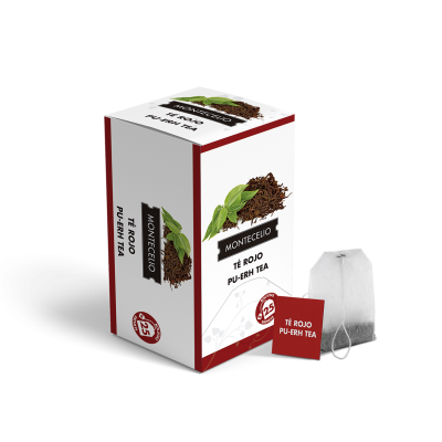 Bolsitas té rojo pu erh Montecelio - 25 unidades | Cafento Shop
