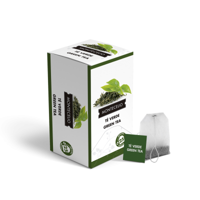 Bolsitas té verde china gunpowder Montecelio - 25 unidades | Cafento Shop